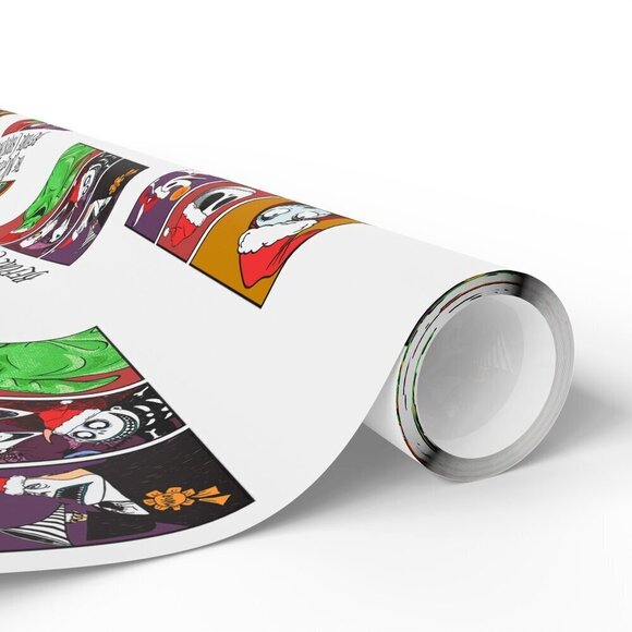 The Nightmare Before Christmas Jake, Sally, Boo, Zero and More Wrapping Paper - Picture 5 of 7